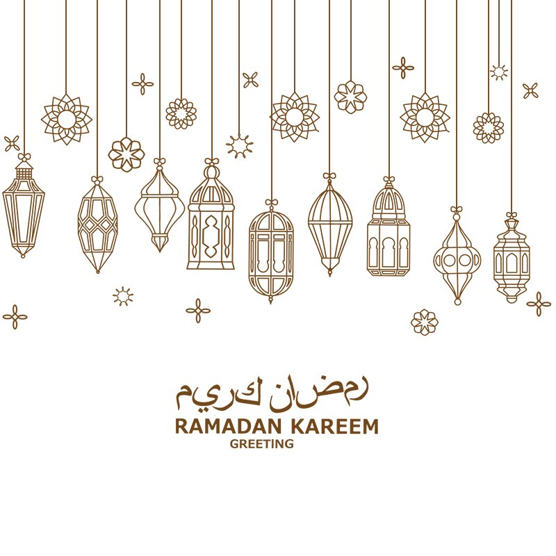 1set Ramadan Window Sticker Eid Mubarak Decor Lantern Pattern Ramadan Kareem Islamic Wall Sticker Muslim Mural Wall Decals Decor