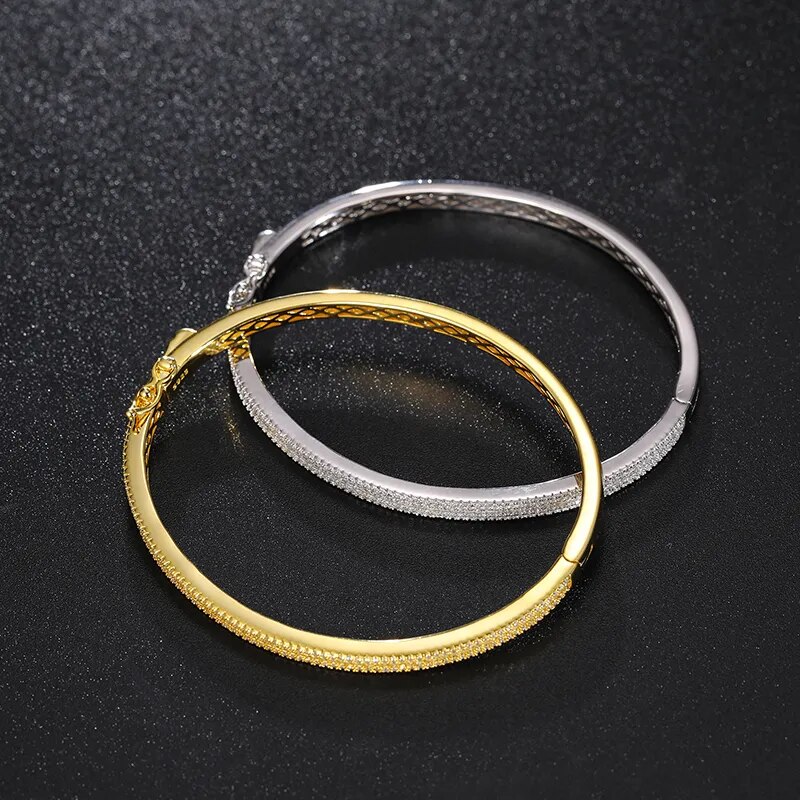 Fine Jewelry Unisex Silver 925 Moissanite Bangle For Women Hip Hop Jewelry