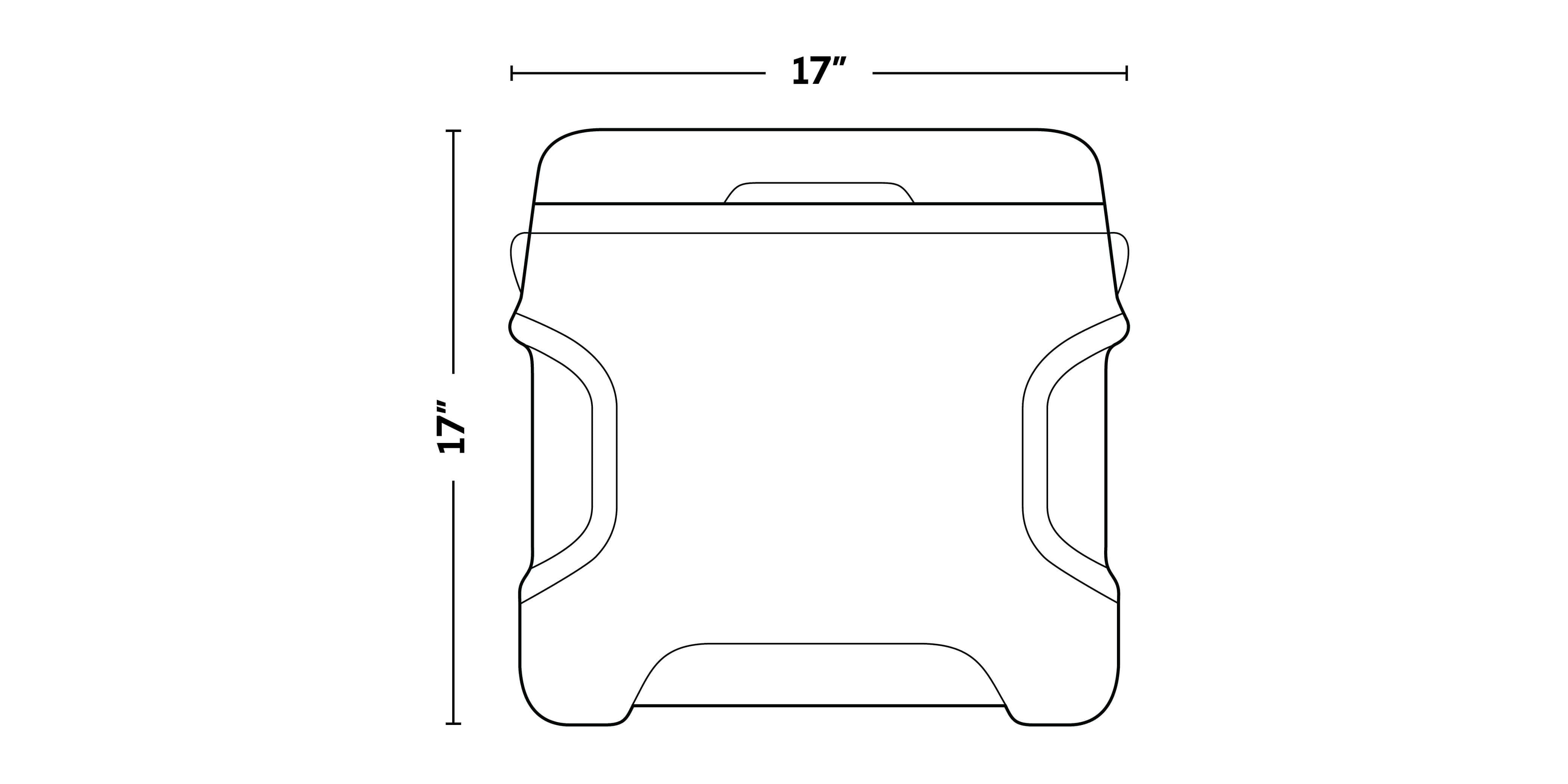 Versatemp 28 Qt Portable Electric Cooler dimensions
