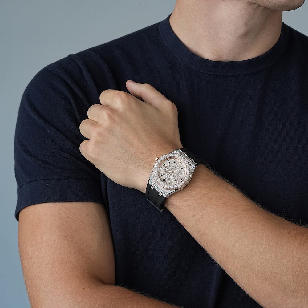 Iced out watch-Yika Jewelry