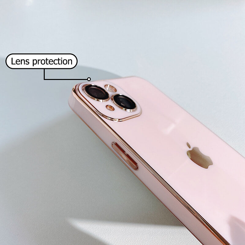 Electroplated Liquid Silicone Phone Case For iPhone Series