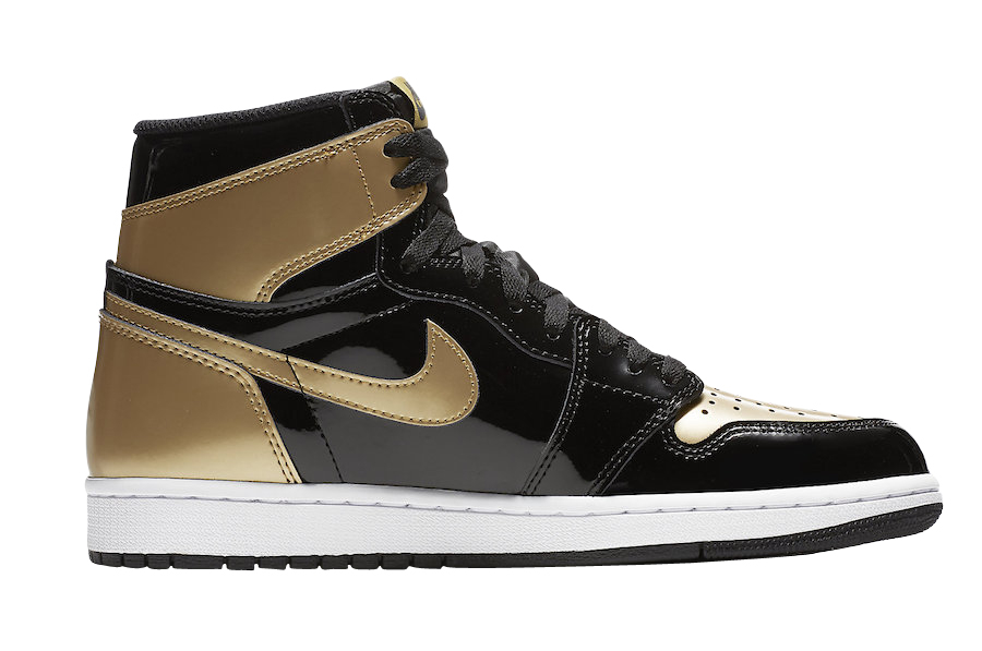 Air Jordan 1 Retro High OG Gold Toe 861428-007