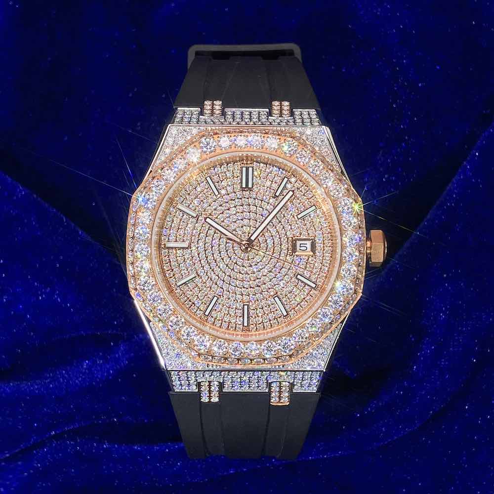 Iced out watch-Yika Jewelry