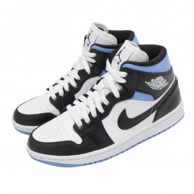 Air Jordan 1 Mid WMNS White Black University Blue BQ6472102