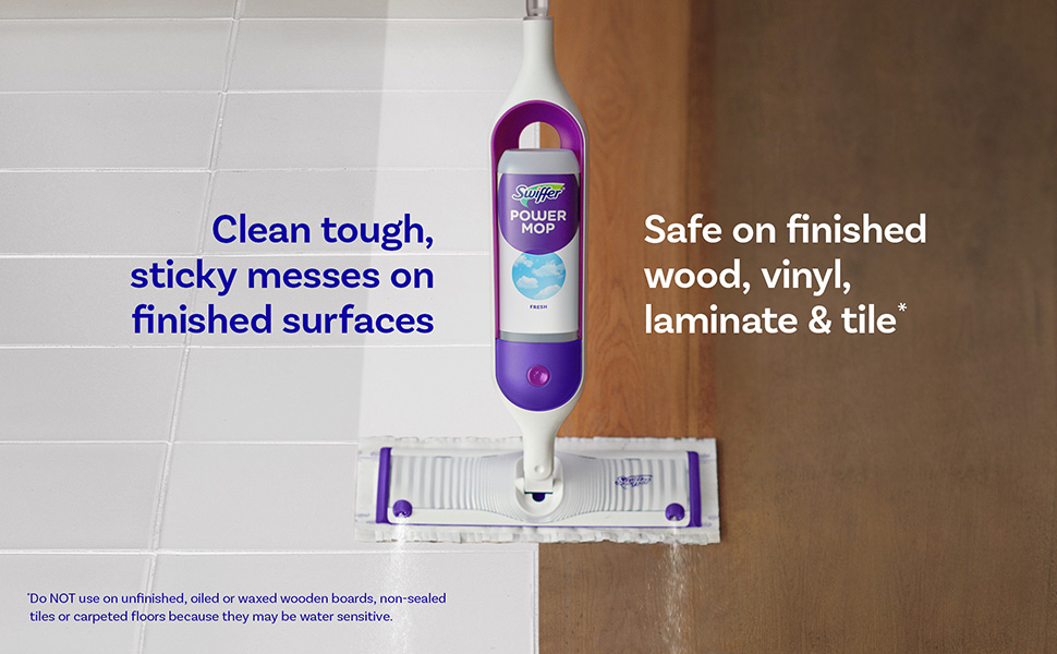 Clean tough, sticky messes on finished surfaces. Safe on finished wood, vinyl, laminate & tile.