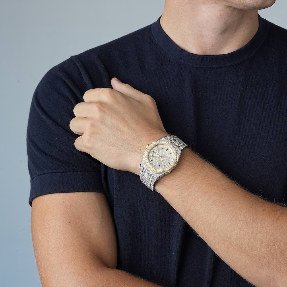 Iced out watch-Yika Jewelry