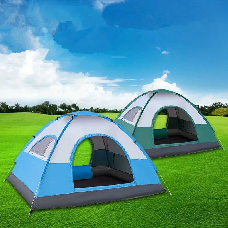 1pc all weather tent for fishing mountaineering beach camping and travel fully automatic with cold sun rain and wind protection details 1