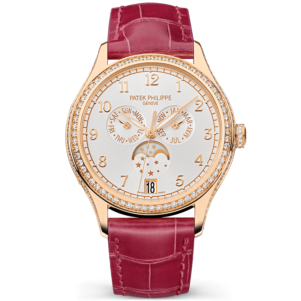 Patek Philippe Complications Annual Calendar Diamond Bezel 18ct Rose Gold Ladies Watch