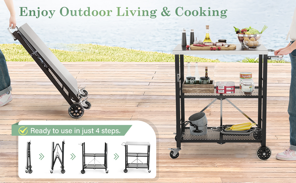 Portable Outdoor Grill Table outdoor