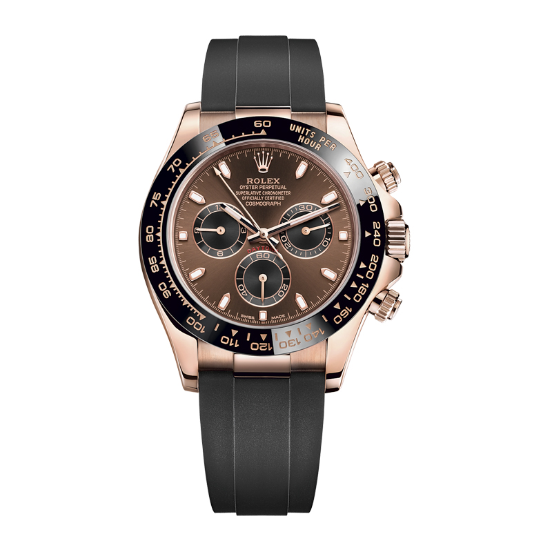 Rolex Cosmograph Daytona Everose Gold Oysterflex M116515LN-0041