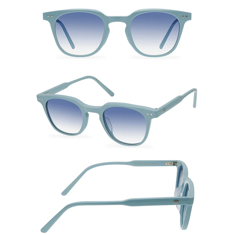 Belight Optical New Arrival Handmade Quality Classical Square Shape Women Men UV400 Protection with Case Oculos  Sunglasses 9591