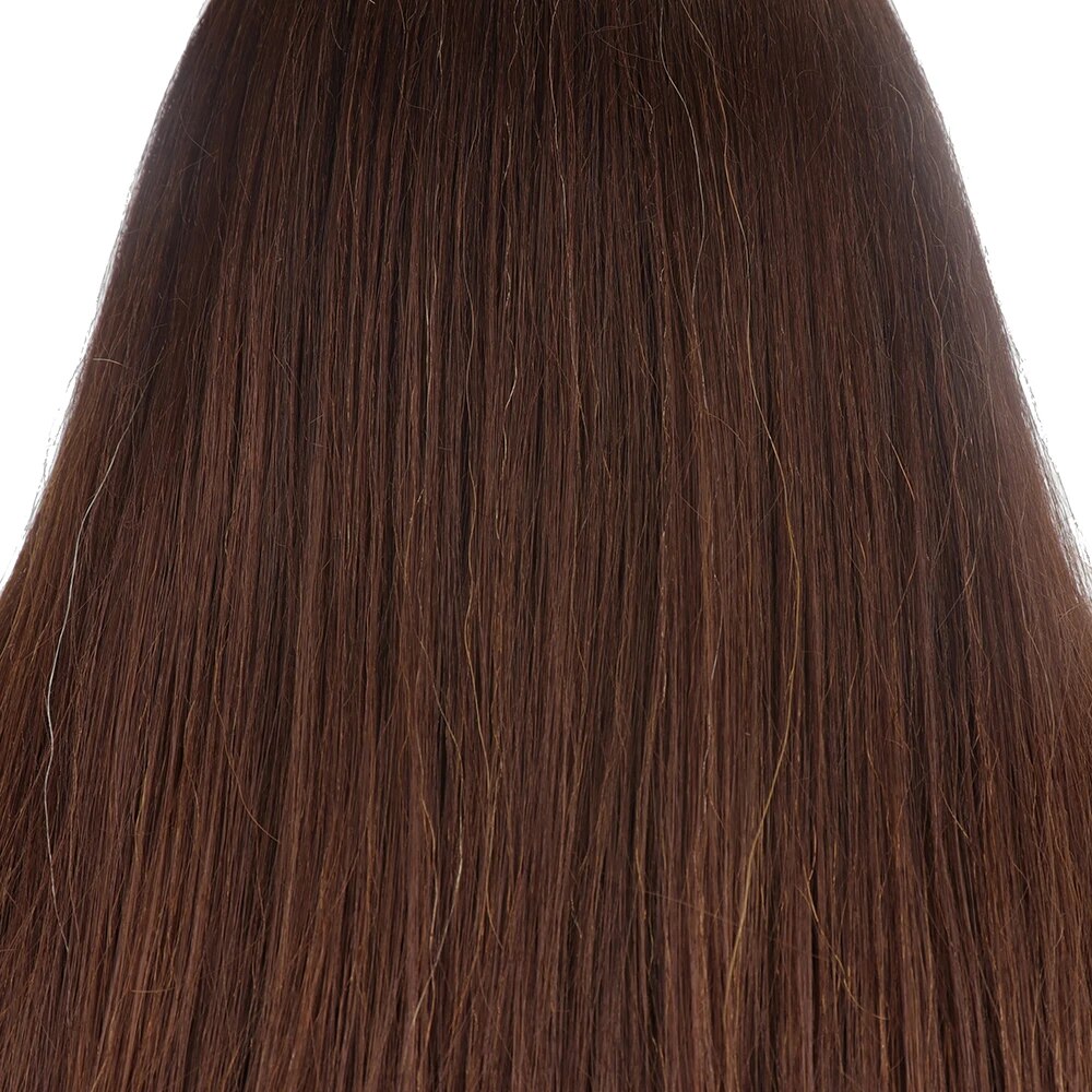 18 inch brown 100% Real Human Hair Training hair Hairdresser Manniquin heads Doll head  Long Hair Hairstyle Practice head