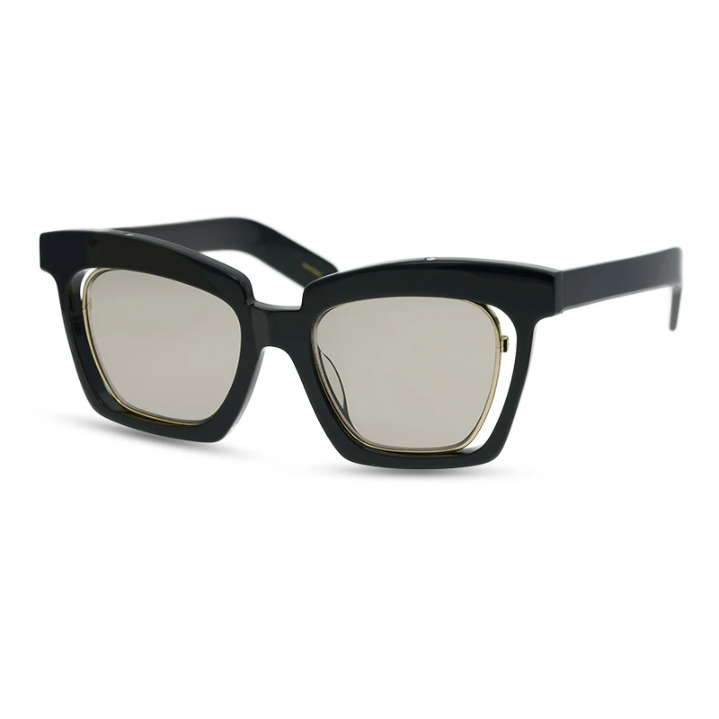 Belight Optical  Women Men UV400 THE MASK Chic Fashion  Cool Weird Style Artist Acetate Sunglasses with Case Oculos 9513