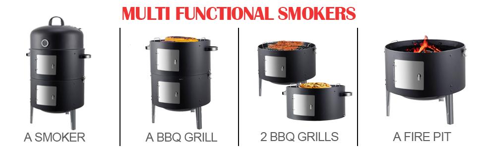 Realcook Multi-Functional Vertical Smoker