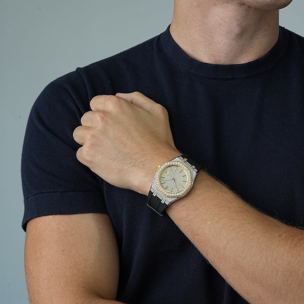 Iced out watch-Yika Jewelry