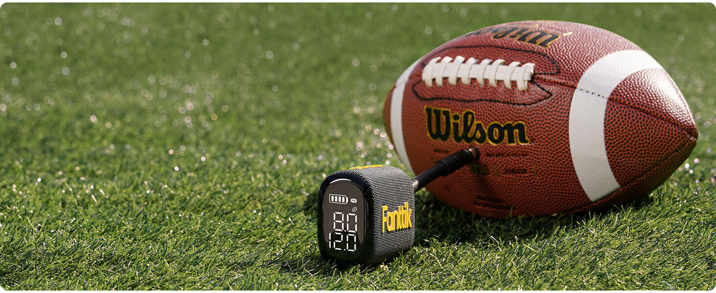 Portable Air Pump with Precise Digital Pressure and LCD Display for Basketball, Soccer Ball, Volleyball, Football