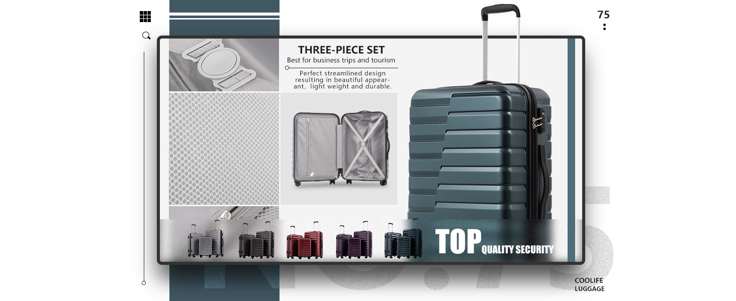 coolife luggage set