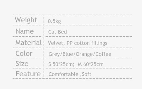 Cat Bed Pet Basket Nesting House Sleeping Bag 4 Color Winter Warm Bed