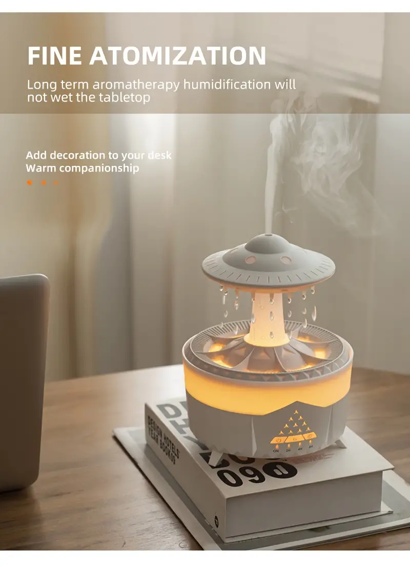 simulation water drop humidifier aroma diffuser   large capacity intelligent spray atomizer details 7