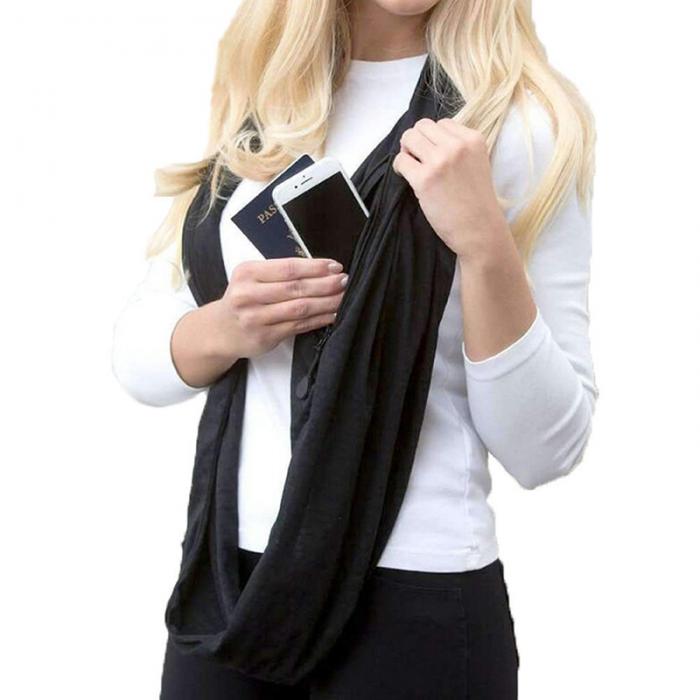 iScarft Multi-Way Infinity Scarf with Pocket