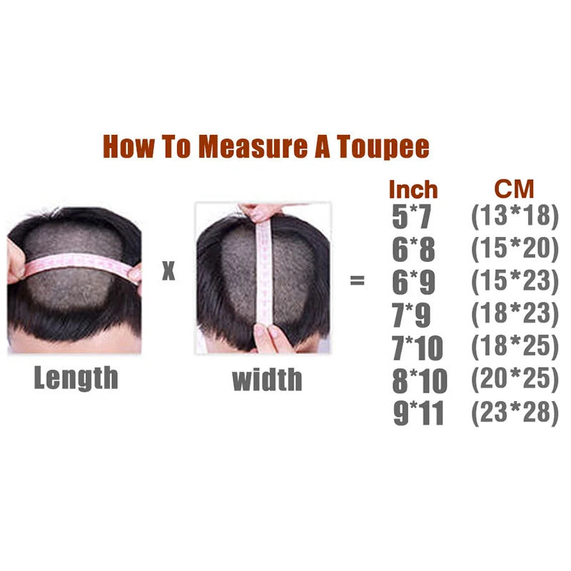 QHP Wigs Human Hair Toupee  Wig Men Fine Mono NPU Men's Capillary Prosthesis Durable Male Indian Hair Replacement System Natural