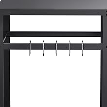 Inkmin Upgraded Double-Shelf Movable Dining Cart Outdoor BBQ Table