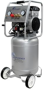 California Air Tools 10020C-22060 2.0 HP Ultra Quiet and Oil-Free Air Compressor, 10 Gallon Steel...