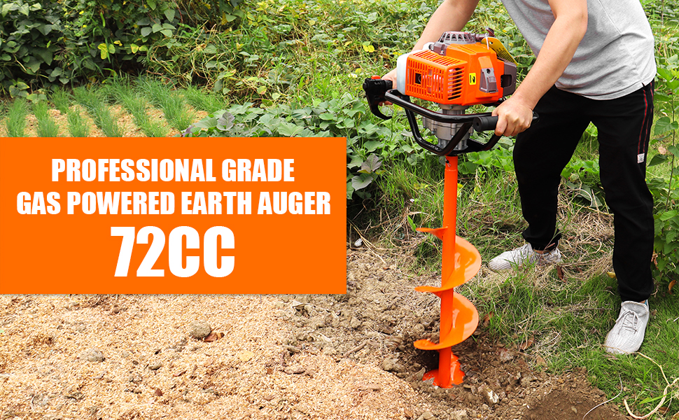 Gas Powered Earth Auger