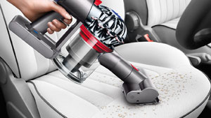 Vacuum on car seat   