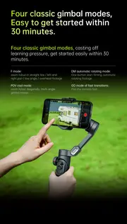   xe 3 axis handheld gimbal stabilizer foldable smartphone cellphone   vlog ptz stabilizer for iphone xiaomi samsung details 9