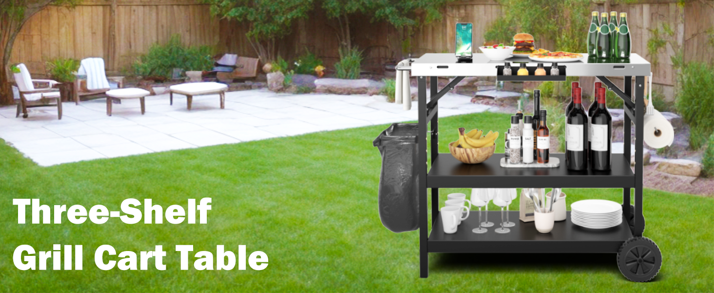 Grill Cart Table