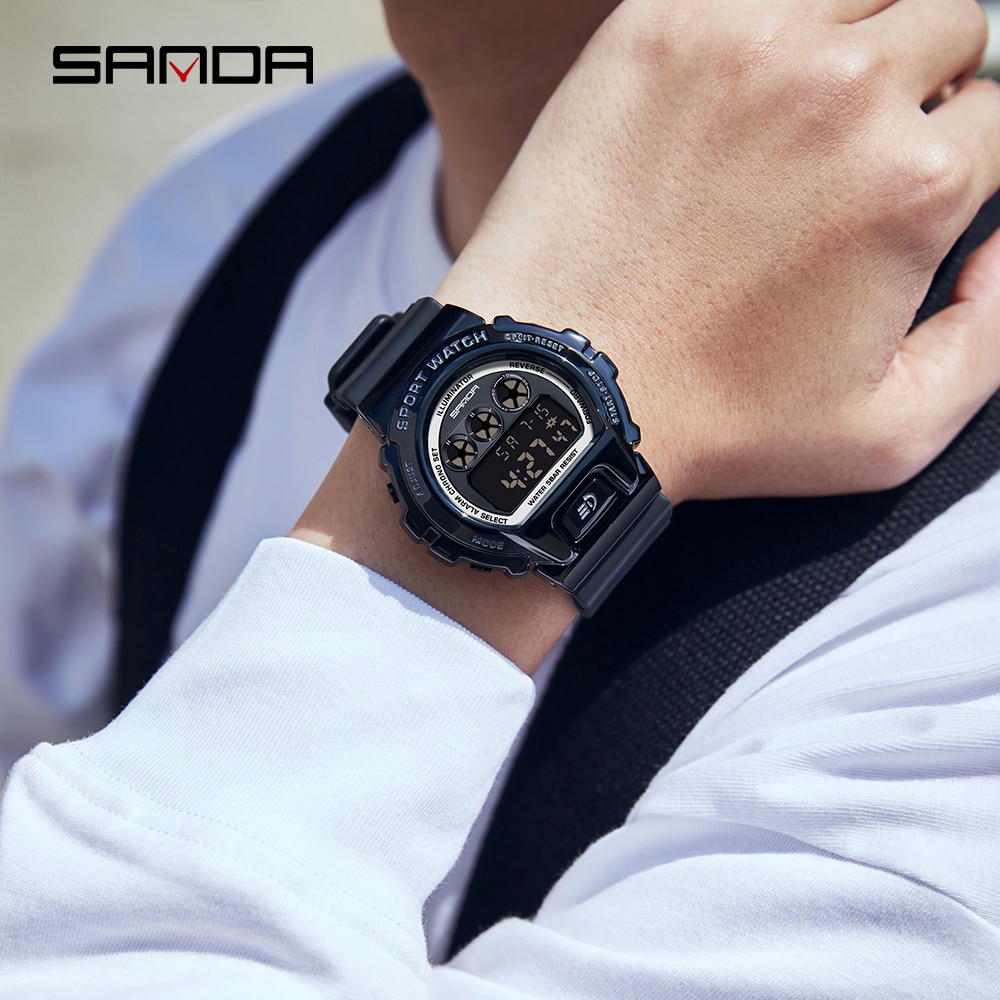 SANDA Top Brand Sports Men's Watches Military Waterproof LED Digital Wristwatch For Male Clock S Shock Relogio Masculino 2127