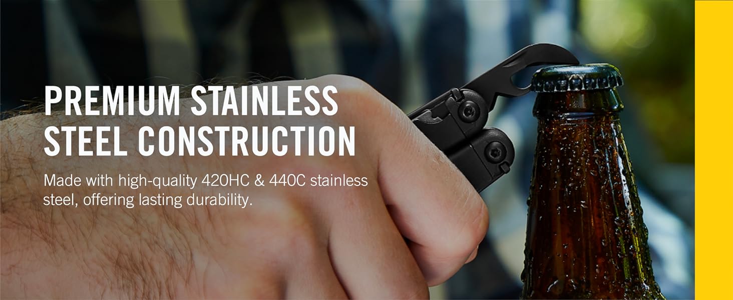 Premium Stainless Steel Construction—Made with high-quality 420HC & 440C stainless steel.