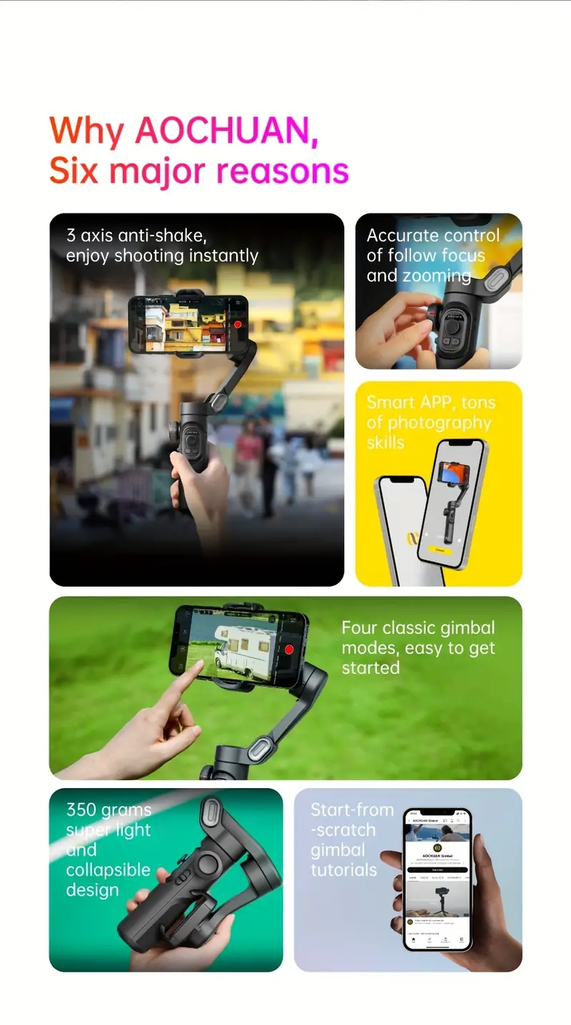   xe 3 axis handheld gimbal stabilizer foldable smartphone cellphone   vlog ptz stabilizer for iphone xiaomi samsung details 8