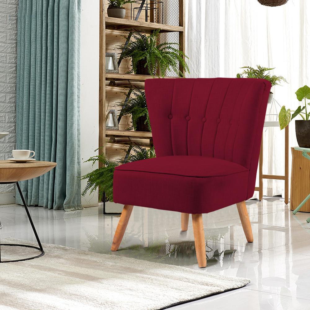 
    Buttoned Velvet Black-legs Cocktail Chair


    