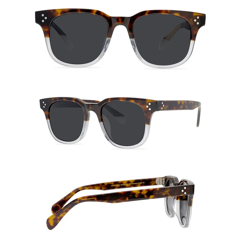Belight Optical  Women Men Classical American Style UV400 Big Shape Vintage Retro Acetate Sunglasses with Case Oculos OV5236