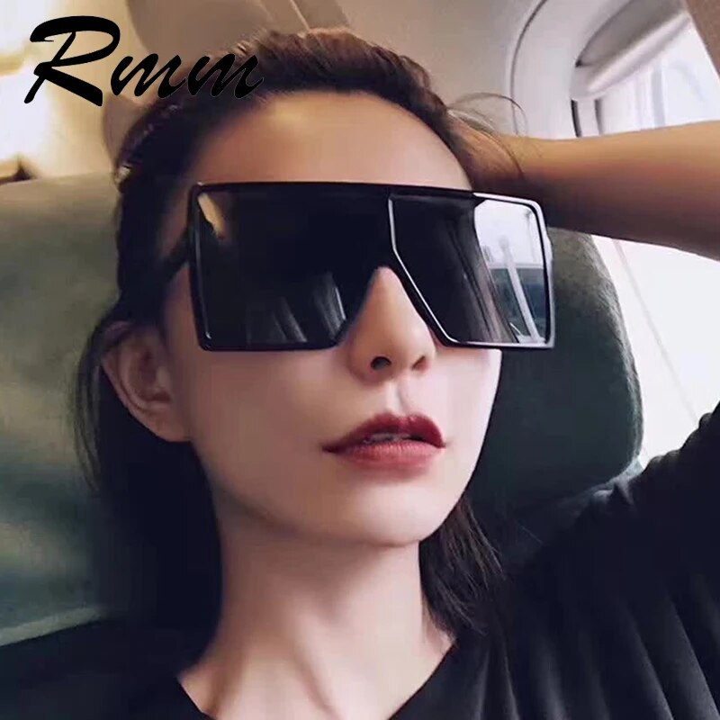 Newest super large frame sunglasses women men hip-hop personality sunglasses popular Rap style Exaggerated European sunglasses
