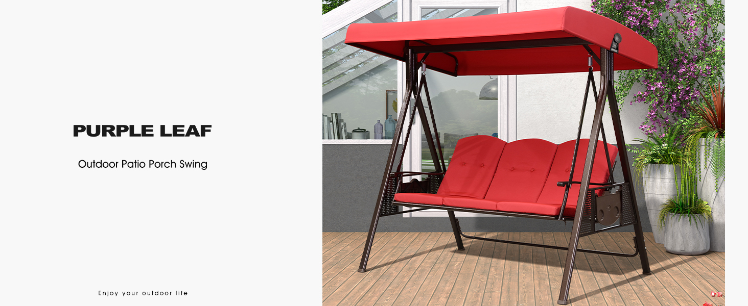 deck swings with canopy