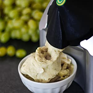 Yonanas 902CR Classic Vegan Non-Dairy Frozen Fruit Soft Serve Dessert Maker, BPA Free