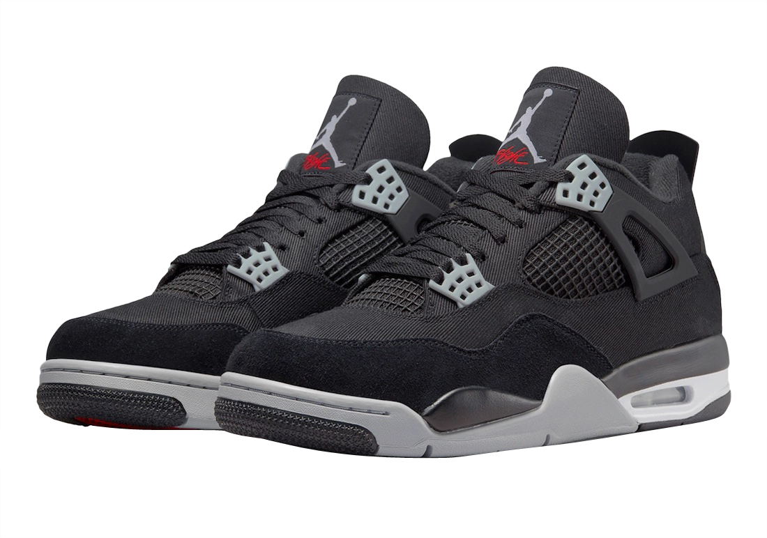 Air Jordan 4 Black Canvas DH7138-006