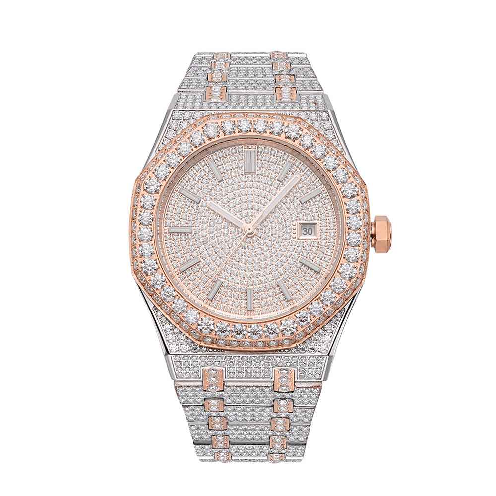 Iced out watch-Yika Jewelry