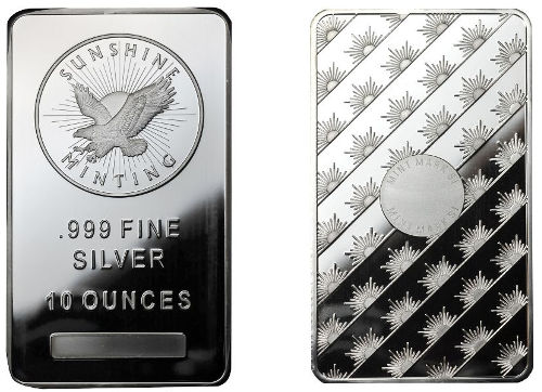 10 oz Sunshine Silver Bars Just 79¢/oz Over Spot! | JM Bullion