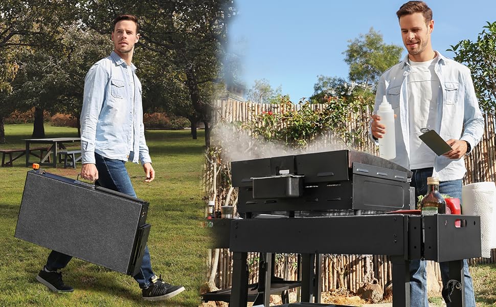 Portable Outdoor Grill Table