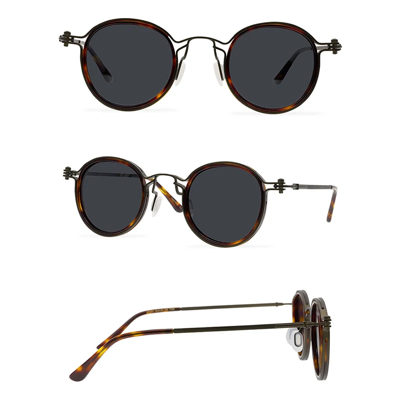 Belight Optical Japan Handmade Quality Cool Vintage Retro Women Men UV400 Protection with Case Oculos Punk Sunglasses SC031