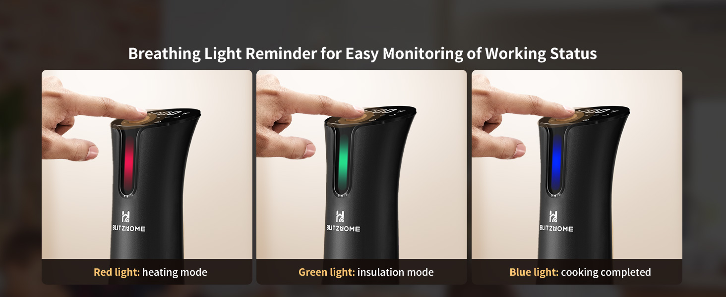 Breathing light reminder for easy monitoring of working status