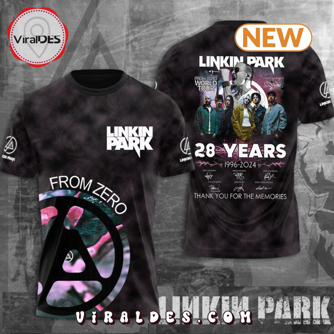 Linkin Park 28 Years Memories Hoodie