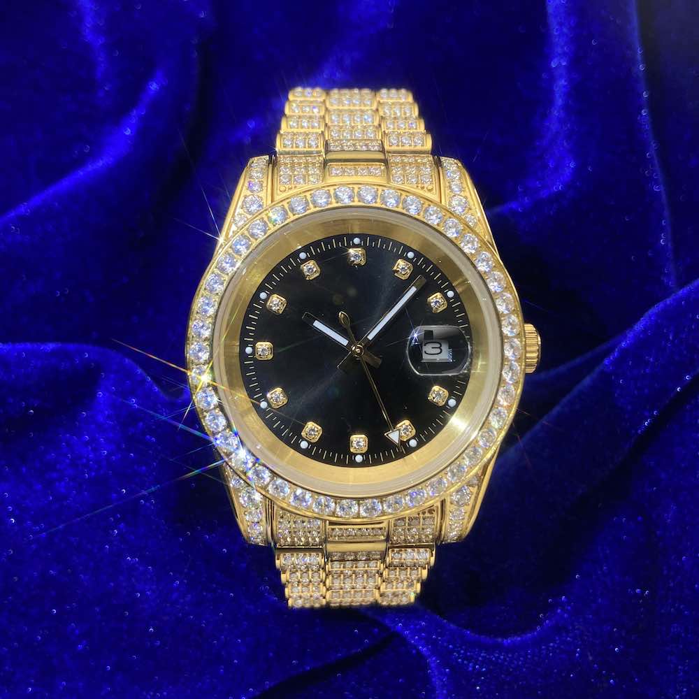 Iced out watch-Yika Jewelry