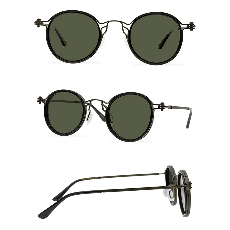 Belight Optical Japan Handmade Quality Cool Vintage Retro Women Men UV400 Protection with Case Oculos Punk Sunglasses SC031