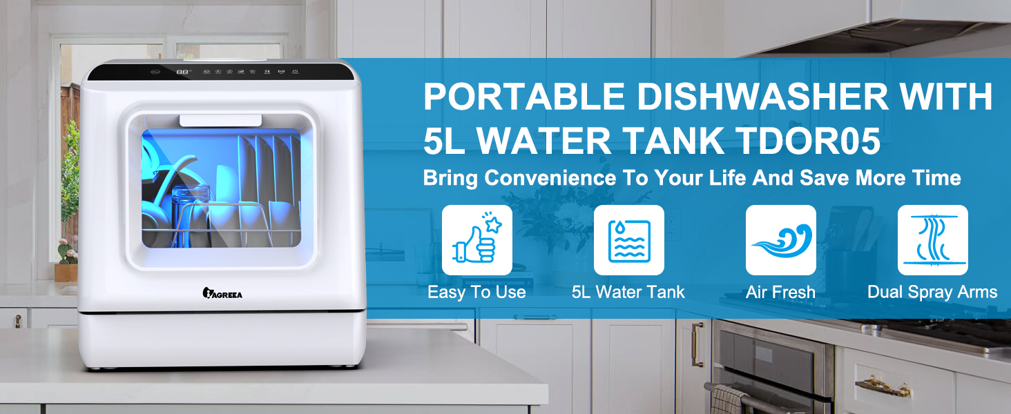 Portable dishwasher