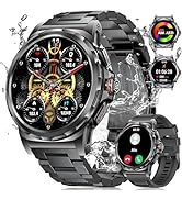 LIGE Military Smart Watch for Men(Answer/Make Call),1.43"HD AMOLED Rugged Smartwatch for iPhone A...